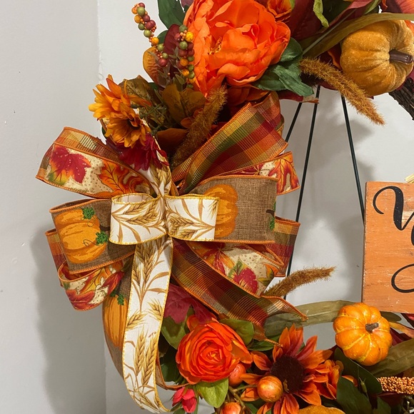 Fall Grapevine Wreath, Fall Wreath, Fall Decor - Picture 7 of 8